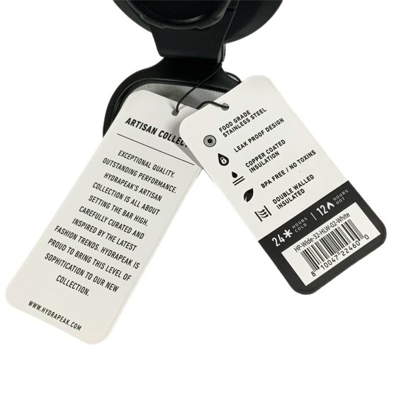 NWT Hydrapeak Skulls Flowers 32oz Stainless Steel Insulated Bottle Tumbler Wide - Picture 12 of 14